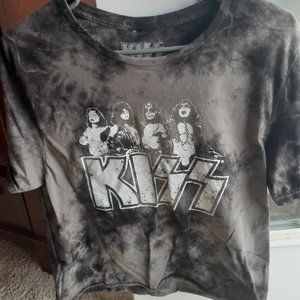 KISS Band Crop Top Shirt - Size Medium